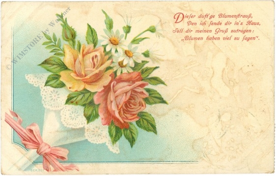 rosenstrauß mit vers