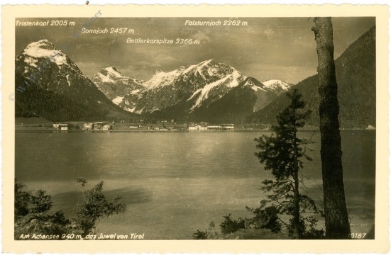 achensee, ortsansicht