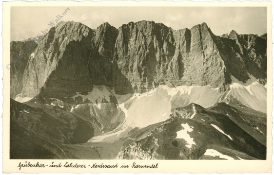 winkl, grubenkar und laliderer nordwand im karwendel