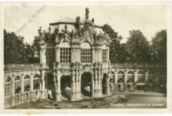 dresden, wallpavillon im zwinger
