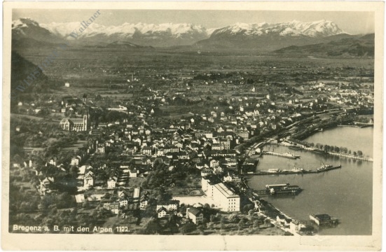 bregenz, mit den alpen