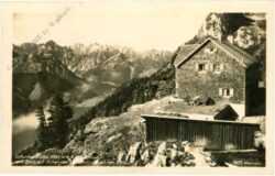 maurach, erfurter hütte mit blick auf achensee