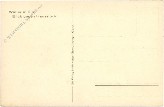 elm, winter, blick gegen hausstock