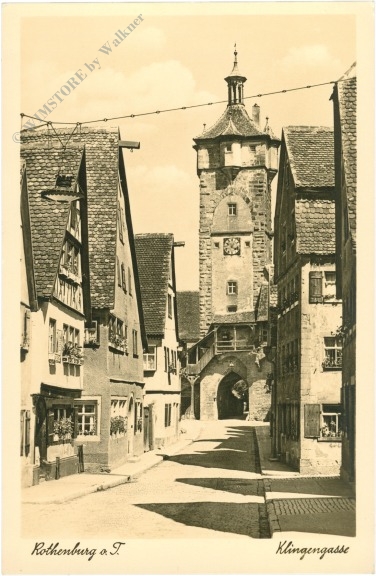 rothenburg o. t., klingengasse rothenburg o. t., klingengasse