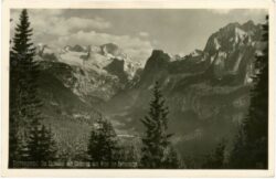 dachstein, und gosausee vom westen zur zwieselalpe