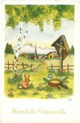 ostern, osterhase in der wiese