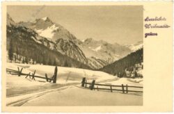 weihnachten, verschneite landschaft