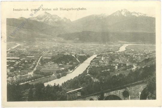 innsbruck, gegen süden mit hungerburgbahn