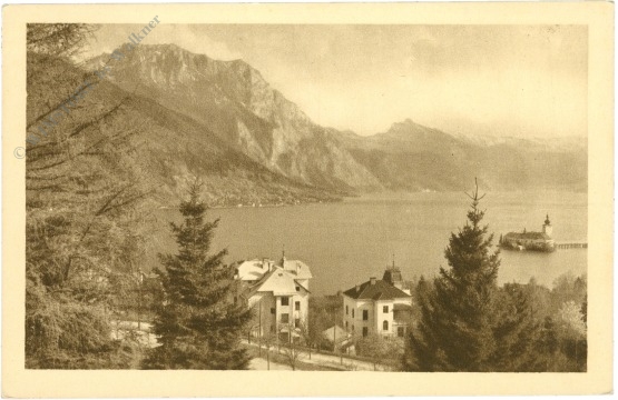 gmunden, schloss ort und traunsee