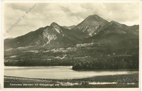 faakersee, mit mittagskogel und türkenkopf