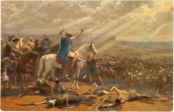 die heilige schrift: josua gebietet der sonne still zu stehen