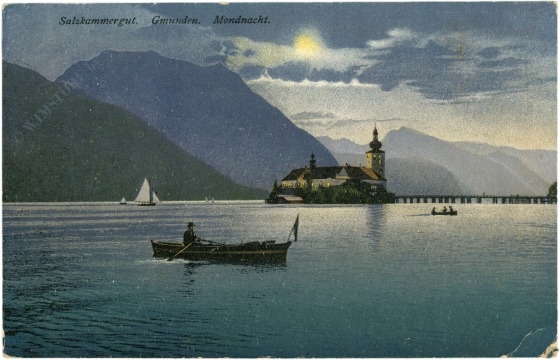gmunden, mondnacht