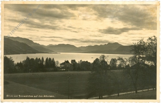 seewalchen, blick von seewalchen auf den attersee seewalchen, blick von seewalchen auf den attersee