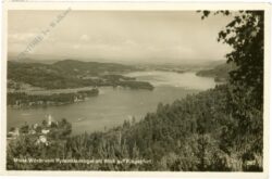 maria wörth, vom pyramidenkogel mit blick auf klagenfurt