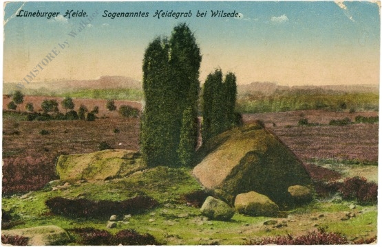 lüneburger heide, sogenanntes heidegrab bei wilsede