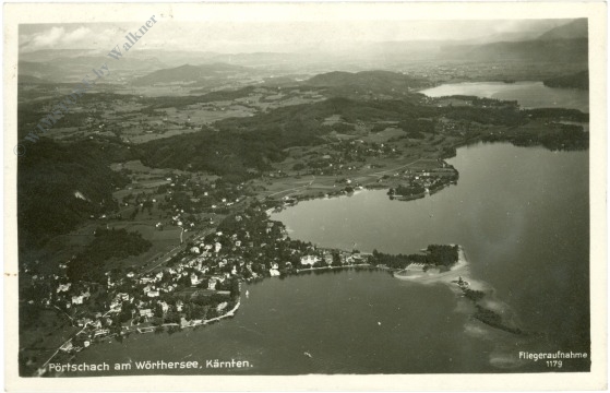 pörtschach, fliegeraufnahme pörtschach, fliegeraufnahme