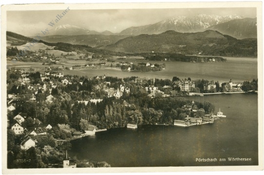 pörtschach am wörthersee, ortsansicht pörtschach am wörthersee, ortsansicht
