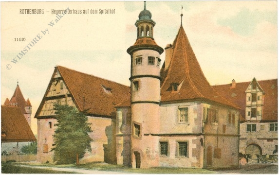 rothenburg, hegerreiterhaus auf dem spitalhof