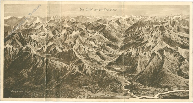 Ötztal, aus der vogelschau