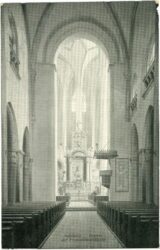 salzburg, inneres der franziskanerkirche