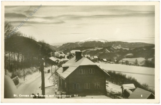 st. corona am wechsel, mit schneeberg