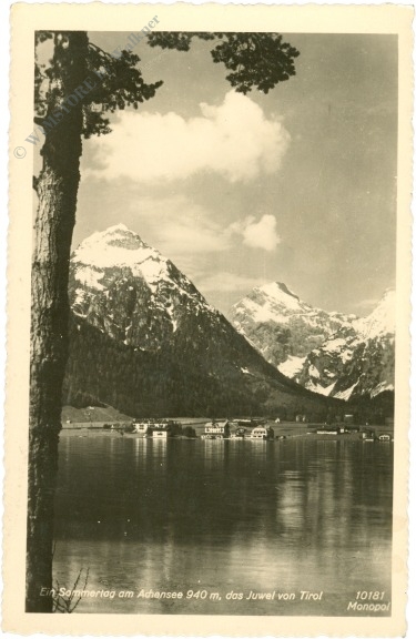achensee, sommertag am see