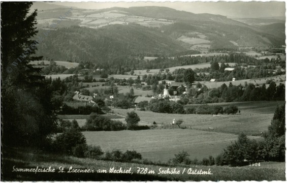st. lorenzen am wechsel, ortsansicht