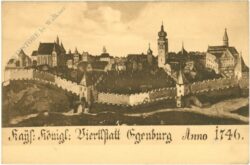eggenburg, ansicht anno 1746