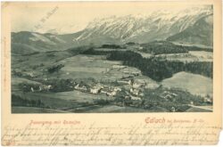 edlach, panorama mit raxalpe
