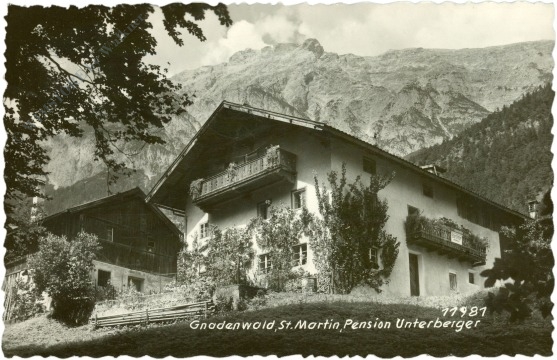 gnadenwald, st. martin, pension unterberger