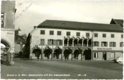 bruck an der mur, hauptplatz mit kornmesserhaus