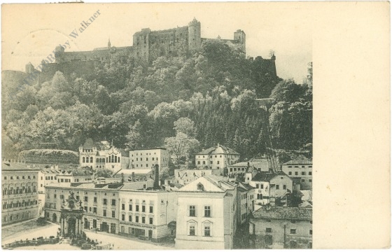 salzburg, festung vom kapitelplatz salzburg, festung vom kapitelplatz