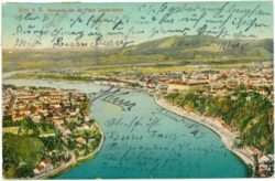 linz an der donau, panorama von der franz josef warte