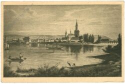 konstanz am bodensee, ansicht um 1840
