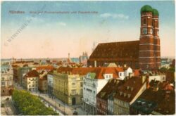 münchen, blick auf promenadeplatz und frauenkirche