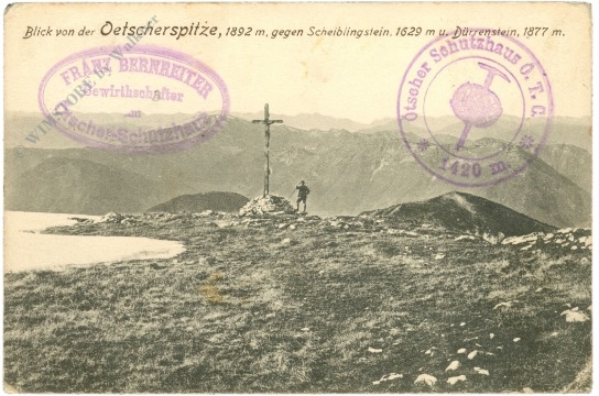 Ötscher, blick von der Ötscherspitze gegen scheiblingstein und dürrenstein