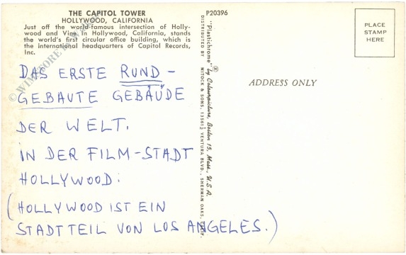 kalifornien, hollywood, the capitol tower