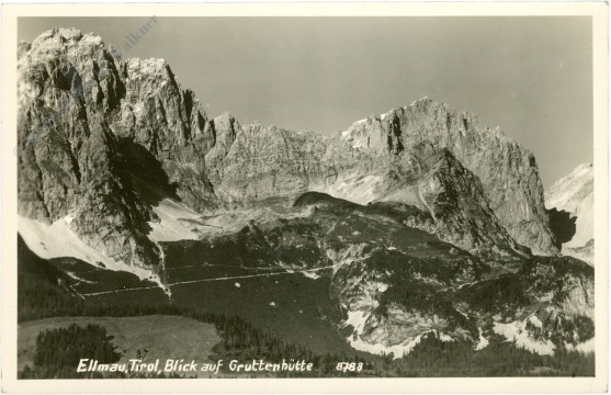 ellmau, blick auf gruttenhütte