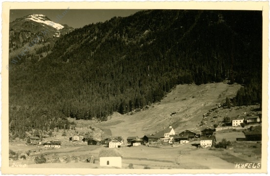 umhausen, köfels, ortsansicht