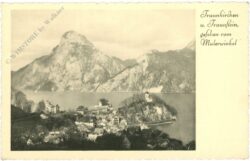 traunkirchen, und traunstein gesehen vom malerwinkel