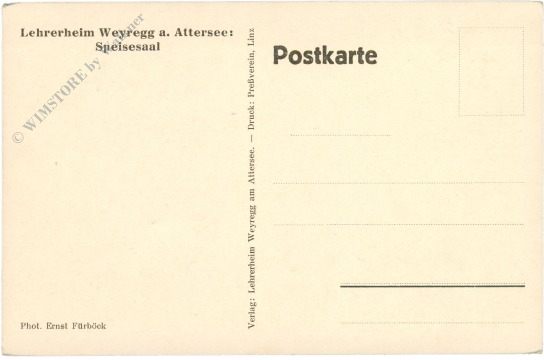weyregg am attersee, lehrerheim, speisesaal