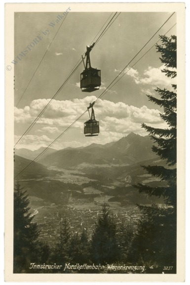 innsbruck, nordkettenbahn, wagenkreuzung
