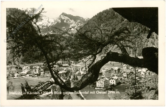 mallnitz, blick gegen tauerntal mit geisel