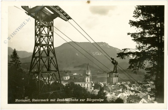 mariazell, mit drahtseilbahn zur bürgeralpe mariazell, mit drahtseilbahn zur bürgeralpe