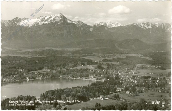 velden am wörthersee, mit mittagskogel und triglav velden am wörthersee, mit mittagskogel und triglav