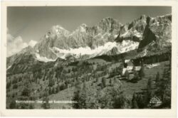 ramsau, austriahütte mit dachsteinsüdwänden