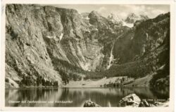 königsee, obersee mit teufelshörner und röthbachfall