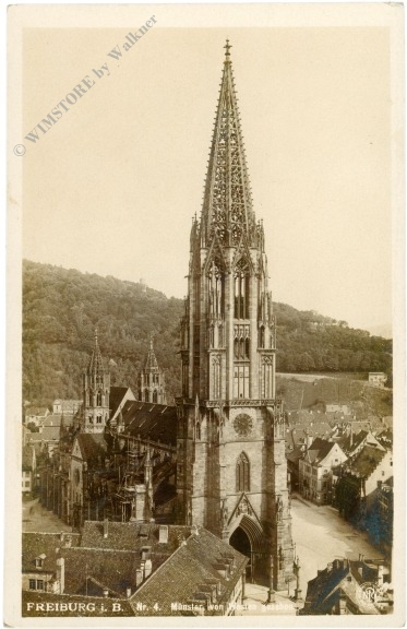 freiburg i.b., münster von westen gesehen