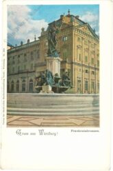 würzburg, gruss aus, frankoniabrunnen