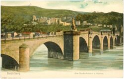heidelberg, alte neckarbrücke und schloss